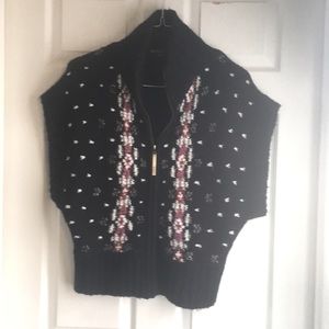 Kensie knitted zip sweater vest